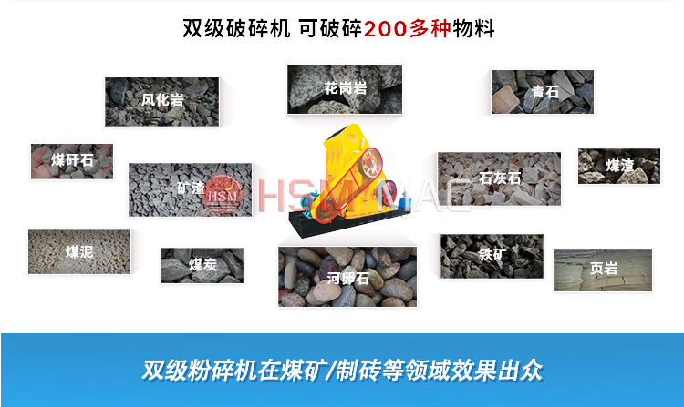 煤矸石粉碎機 建筑垃圾再利用就選雙級錘式破碎機出料可調(diào) 維護簡便